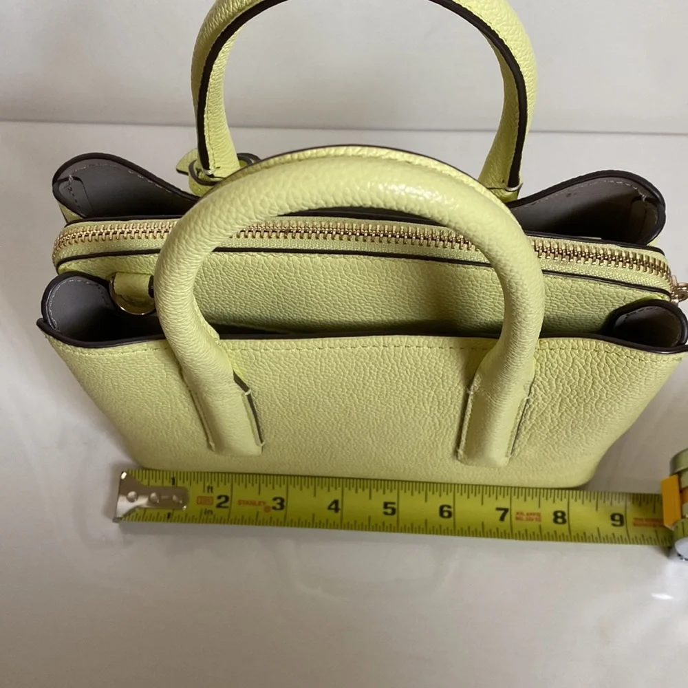 Kate Spade Collection Margaux Mini Satchel Top Handle Bag in Lemon Sorbet - Picture 5 of 11
